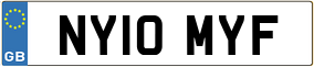Trailer License Plate